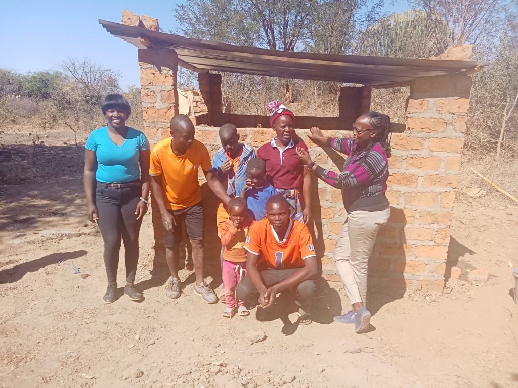Ms. Pascalia Sergon, AJAN Capacity Building Officer gets to visit and interact with some of the beneficiaries of the pig rearing project in Chikuni, Zambia