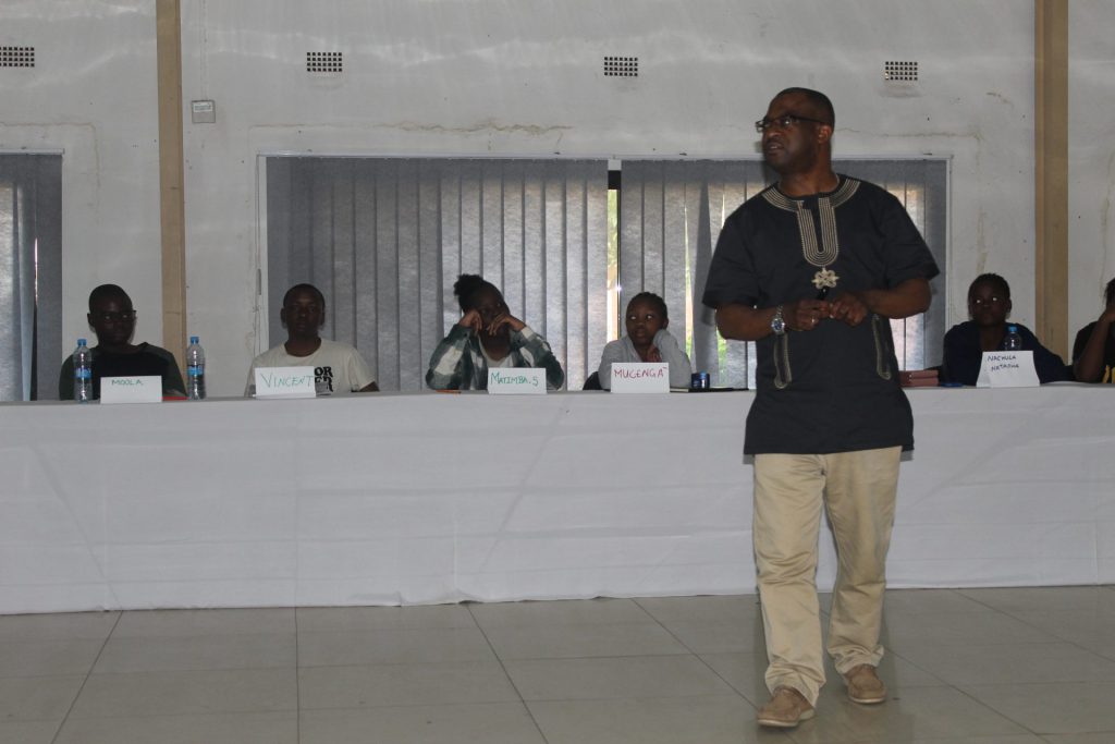 Fr. Ismael Matambura SJ., AJAN Director, one of the facilitators during AHAPPY ToT session