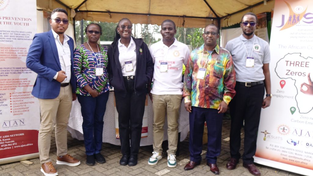 Members of the AJAN Secretariat alongside young entrepreneurs at the 8th Annual Social Entrepreneurship Conference in Nairobi